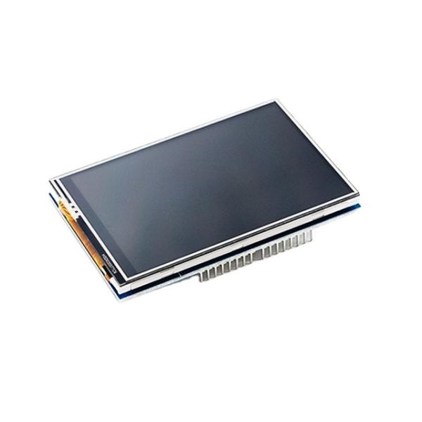 The 3.5-inch TFT LCD touch screen module is compatible with UNO and Mega2560,