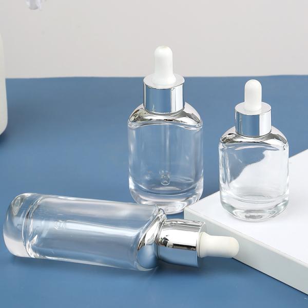 Other Cosmetic CUSTOM Empty Oval Unique Essential Oils Glass Dropper Bottle for Hair Oil 15ml 30ml 50ml 1oz 2oz