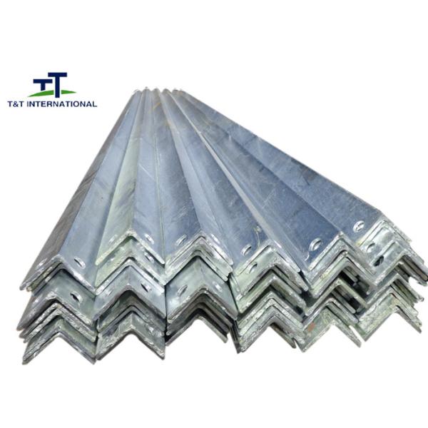Buy Metallic Color Galvanized Steel Angle , Perforated Steel Angle Bar Fence Post at wholesale prices