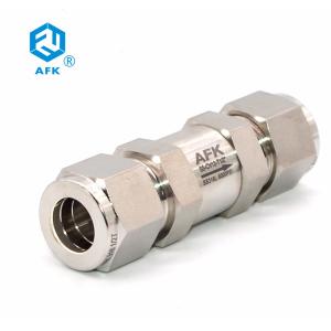 6000psi Instrument Check Valve AFK Ferrule Stainless Steel BSPT NPT