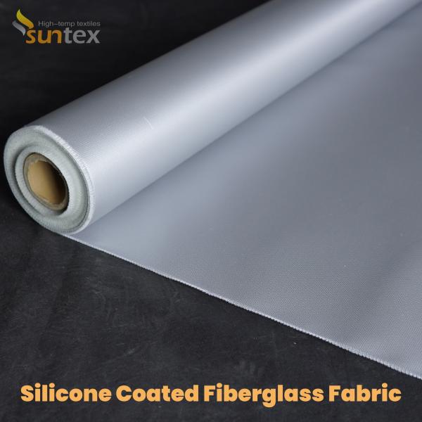 Buy Thermal Insulation Silicone Coated Fiber Glass Fabrics Cloth at wholesale prices