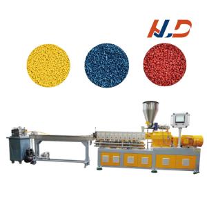 200kg/H Computerized Masterbatch Machine Powder Coating Plastic Twin Screw