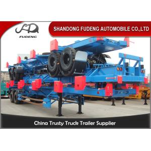 20ft 40ft 3 Axle Chassis Container Trailer Mechanical / Air Suspension
