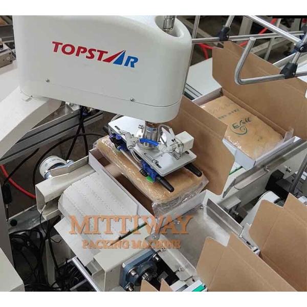 Buy Automatic Robot Bag Case Packer Adjustable Operating Speed at wholesale prices