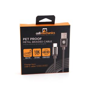 Pantone Printing USB Data Cable Packing Box Debossing With Hanger