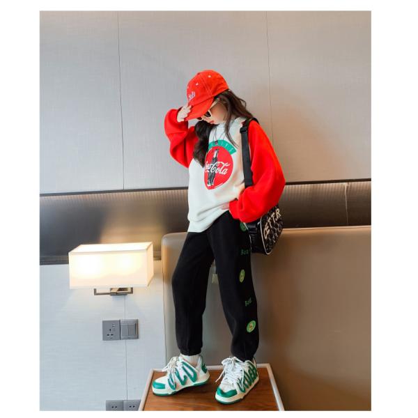 Leisure Childrens Spring Clothes Sweatpants Grey Thick Warm