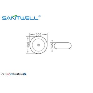 Sanitary Ware Countertop Ceramic Gold Bathroom Sinks With Faucet Hole