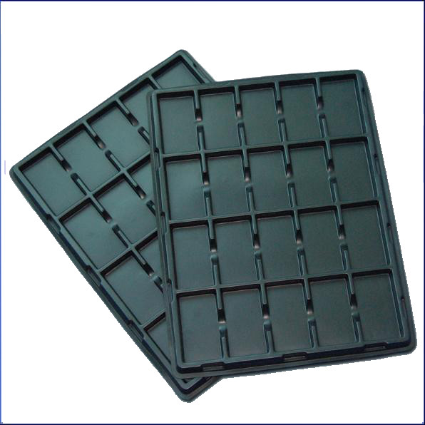 Buy ESD Black Plastic Blister Tray Packing For PCB at wholesale prices