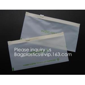 Biodegradable compostable Double Zipper Bag Ldpe Cartoon Zip lockk Bag With Logo