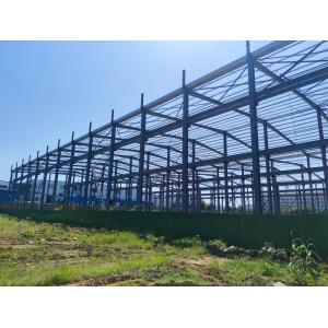 Portal Frame Prefabricated Steel Structure Anti Corrosive Paint Hot Dipped