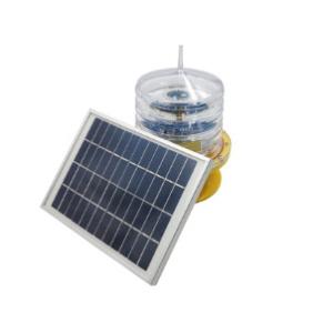 Medium Intensity Solar Tower Flashing Red Lights