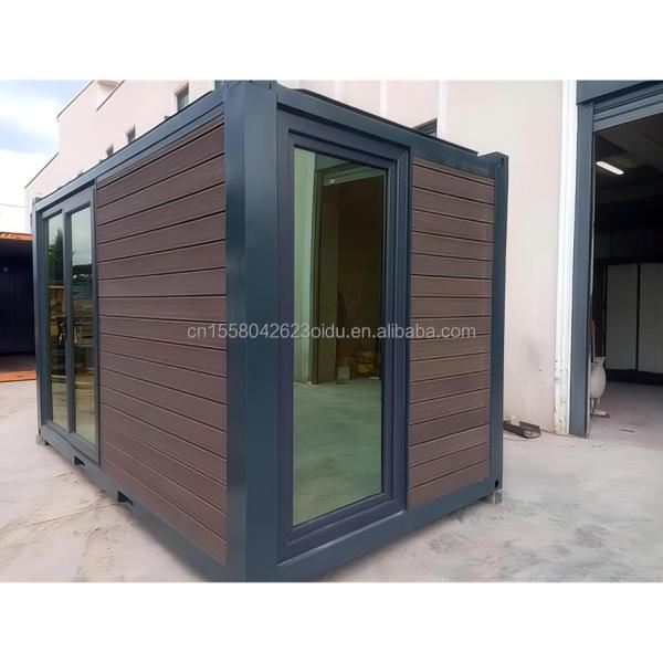 EU 20ft Modern Luxury Prefab House Outdoor Garden Wooden Houses with Steel Structure Sandwich Panel Material