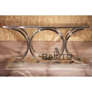 China antique aluminium rectangle dining table classic club furniture on sale