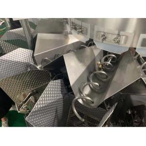 Sticky Fresh Chicken Multihead Weigher With Scraper Bucket Customized Linear