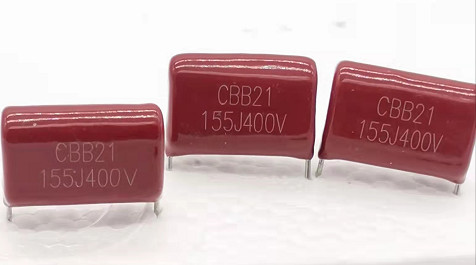 Buy Antirust Red Metallized Polypropylene Film Capacitor CBB21 155J400V at wholesale prices