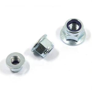 ISO7043 Grade8 M10 Zinc Plated Nylock Flange Nuts
