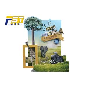 Attractive Foldable Cardboard Advertising Standee Unique Design For Promotion