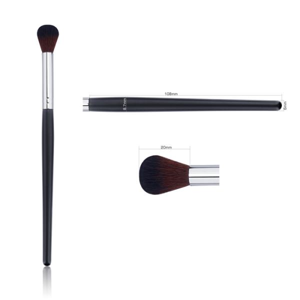 Matte Black Handle Concealer Brush Set 150mm-170mm Eye Blending Brush Set