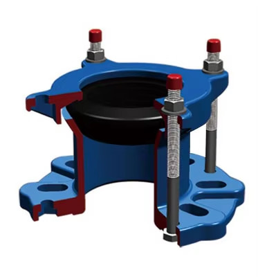 DN150 PN10 Ductile Iron Universal Joint Hdpe Pipe Flange Adapter Epoxy Coated