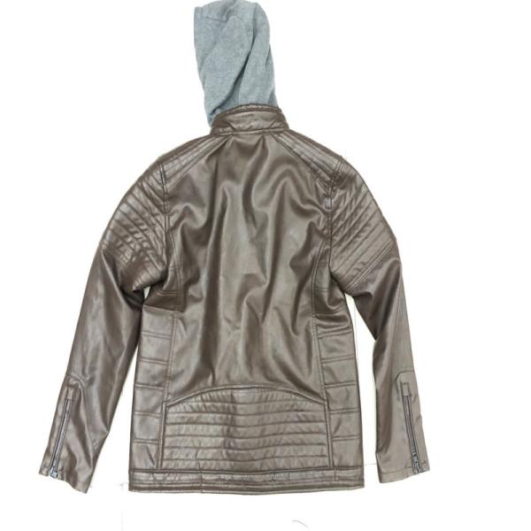 Mens Washing Leather Jacket One Color As Picture Good Design High Quality