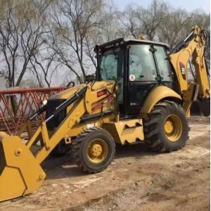 Cat416 Japan Komatsu Used Backhoe Loaders With YUNNEI Engine
