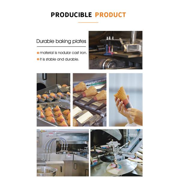 Fully Automatic Cone Production Equipment , With 63 260*240mm Baking Templates , With 63 260*240mm Baking Templates Cast