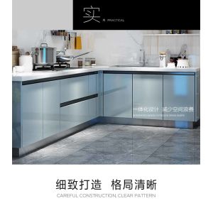 304SS 316SS Solid Stainless Steel Kitchen Cabinet Units L Shaped