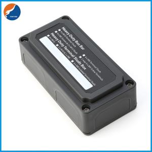 DC 100A Heavy Duty Marine Busbar Box Brass Nickel Plated 12 Way Screw Dual Row