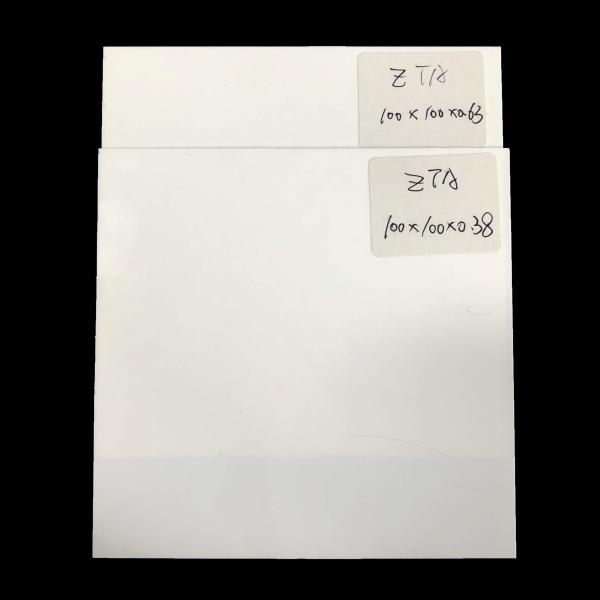 Buy Polished YSZ ZTA Zirconia Ceramic Substrate Zirconia Alumina 1400deg at wholesale prices