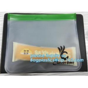 Reusable Silicone Plastic Packaging Food Zip Silicon Freezer Fresh Vegetable