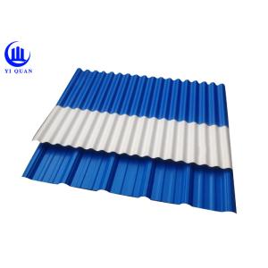 930mm Width Trapezoidal PVC Roof Tiles Fire Resistance Roofing Sheets
