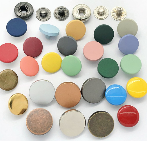 Colorful Plastic&Alloy round square plated button snap button sample free shirt buttons