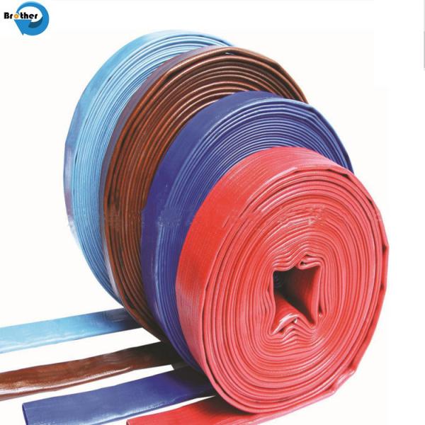 PVC Reinforced Soft Flexible Anti-UV Durable Farmland Irrigation Water Discharge Layflat Hose
