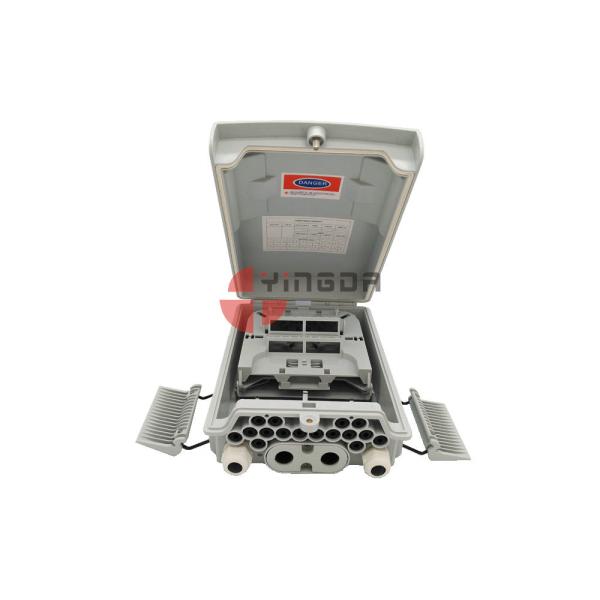 16 Ports FTTH Drop Cable Fiber Optic Distribution Box Pc Abs Total Enclosed