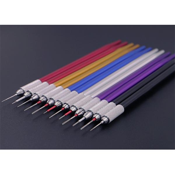 Buy Multiple Colour Semi Permanent Eyebrow Tattoo Pen Round Lock Needle at wholesale prices