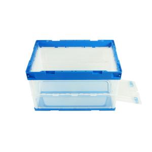 Width Sides Opening Collapsible Plastic Containers Light Weight