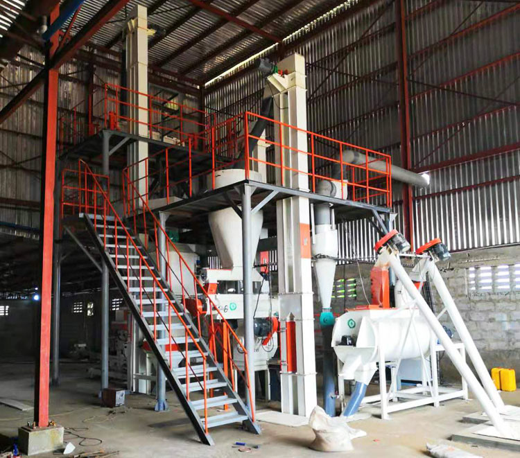 Quality 600V Animal Feed Processing Machines 132 Kw Chicken Production Line for sale
