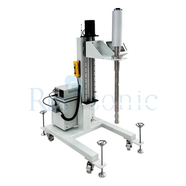 Buy Ultrasonic metal melting homogenizer machine for liquid processor with lifting stand at wholesale prices