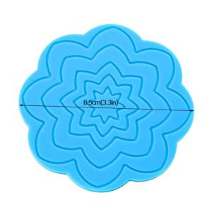 Beautiful Flower Shaped Silicone Tea Coffee Cup Coaster/Red Wine Glass Coaster