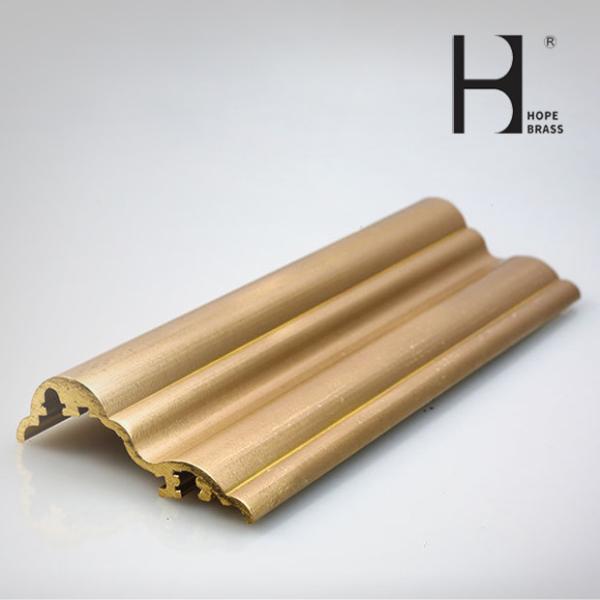 Solid Brass Furniture Decorative Profiles Brass H Sections Profiles