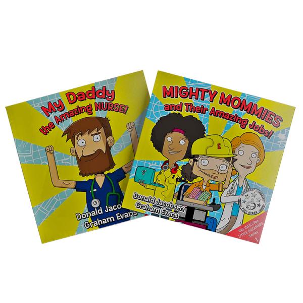 CMYK Hardcover Story Books For Toddlers Matt Lamination Both Side