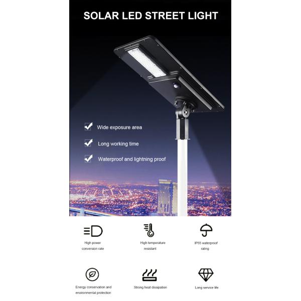 180pcs IP65 Solar Street Lights Induction Control SMD3030 180 Watt