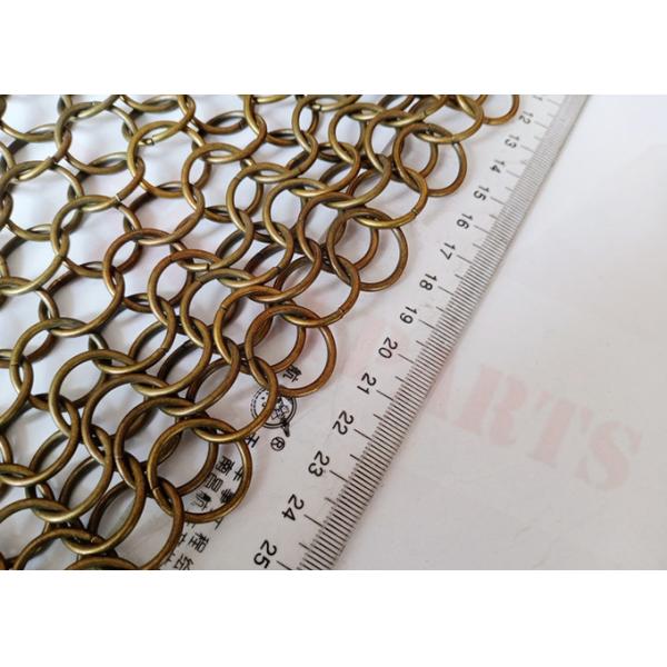 20mm Rings Bronze Color Chainmail Mesh