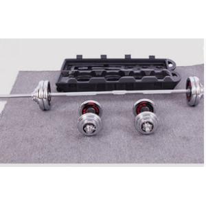 Quality chromed dumbbell barbell 50kg can be adjsubtable with palstic case for sale