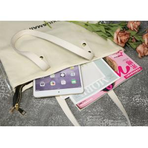 Outer PVC Waterproof Recyclable Canvas Tote Shopping Bag