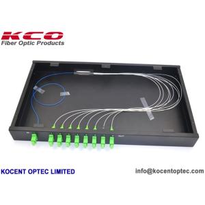 1*8 PLC Optical Fiber Splitter 1x8 SC/APC Patch Panel Rackmount Splitter