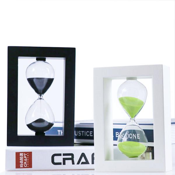 Wholesale Wooden Frame Sand Timer Tea Hourglass For Decorations