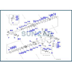 707-99-47080 7079947080 Cylinder Seal Repair Kit For C-A-T E70B E307B E307C