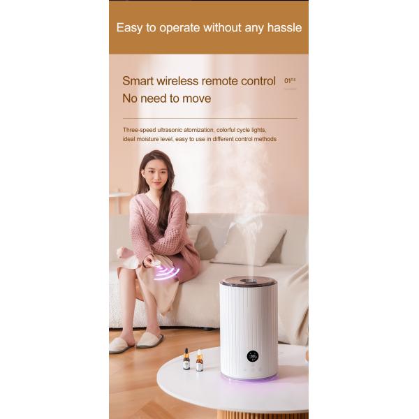 Large Cool-Mist Impeller Humidifier for Bedroom Oem 5L Top Fill Electronic Ultrasonic