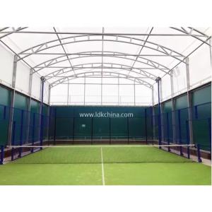 Outdoor Waterproof Padel Tennis Court Canopy Sport Padel Court Roof Cover Padel